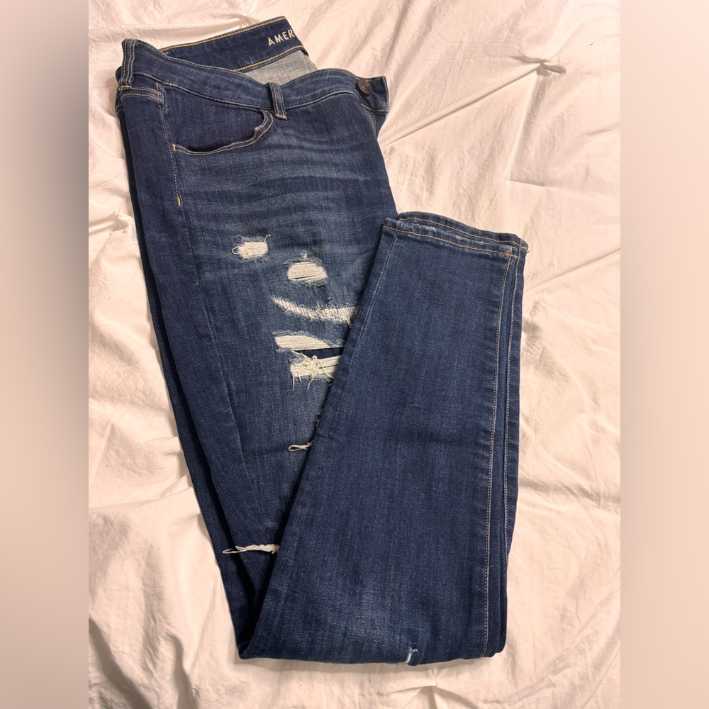 American Eagle Outfitters Dark Blue Denim Jeans